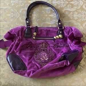 Juicy Couture Purple Velvet Handbag